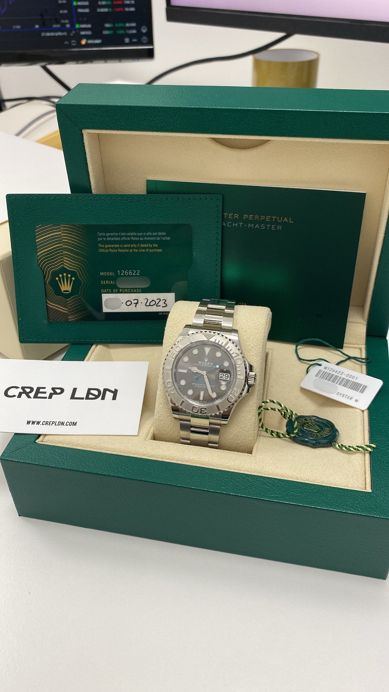 Rolex Yacht-Master 40mm Rhodium Dial 126622 2023