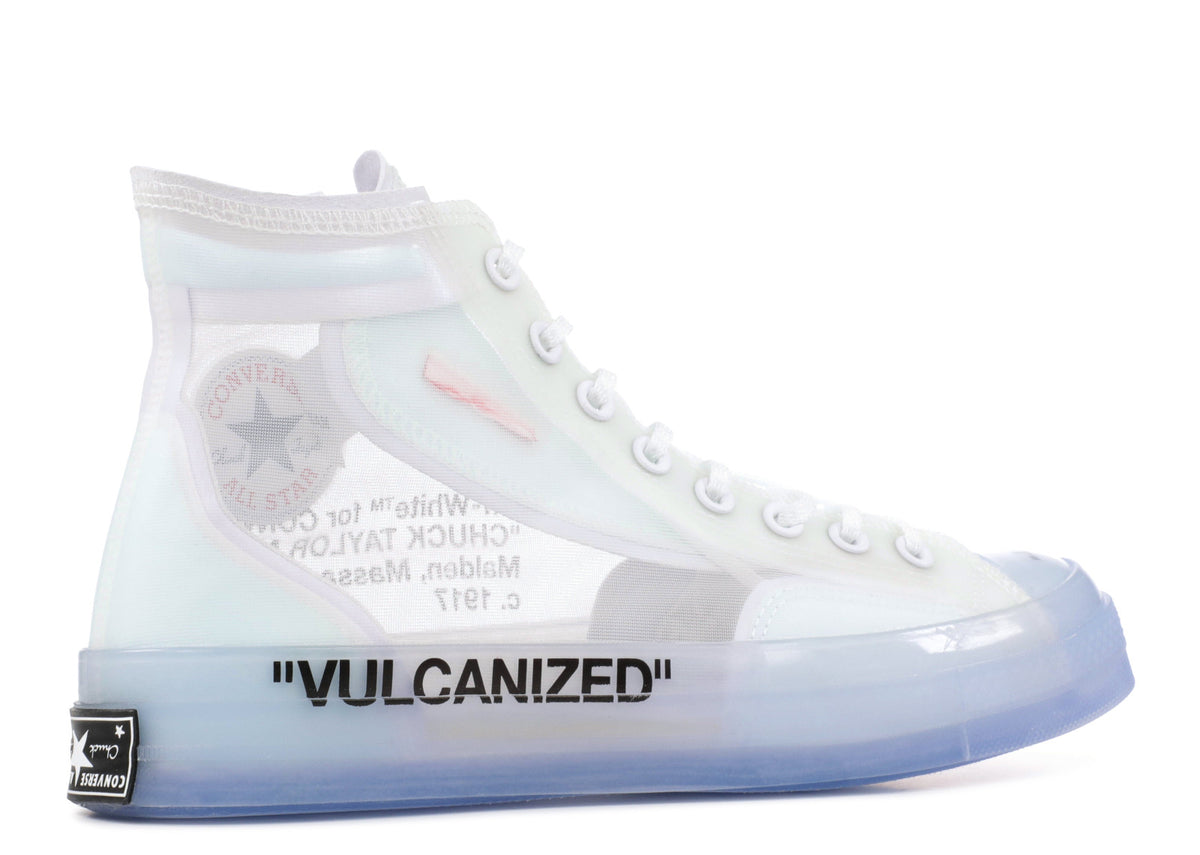 Off white converse vulcanized on sale price