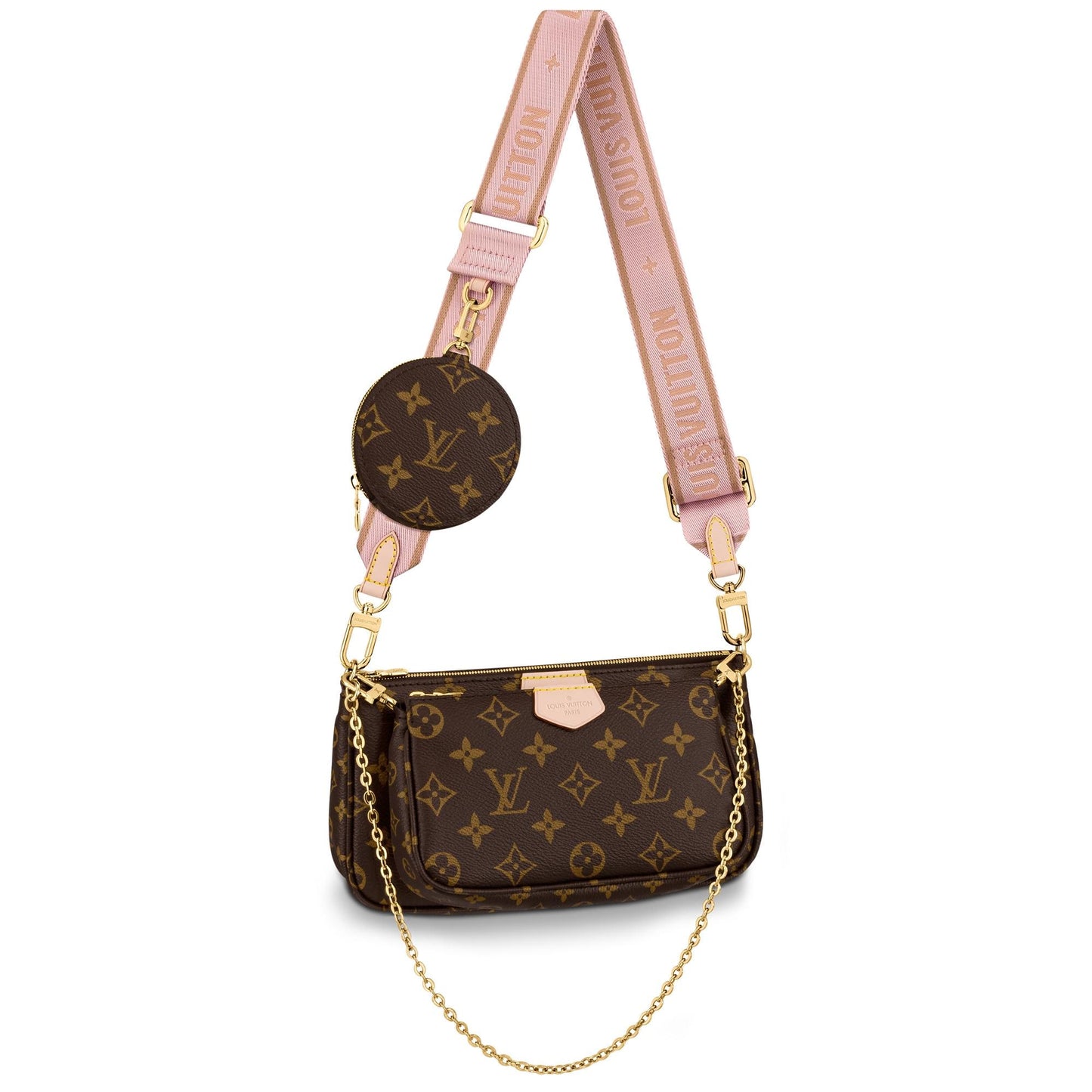 Louis Vuitton Multi Pochette Accessoires Rosa Chiaro