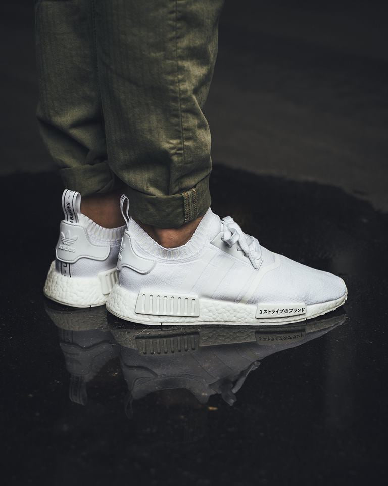 Adidas NMD R1 Primeknit 'Japan Triple White'