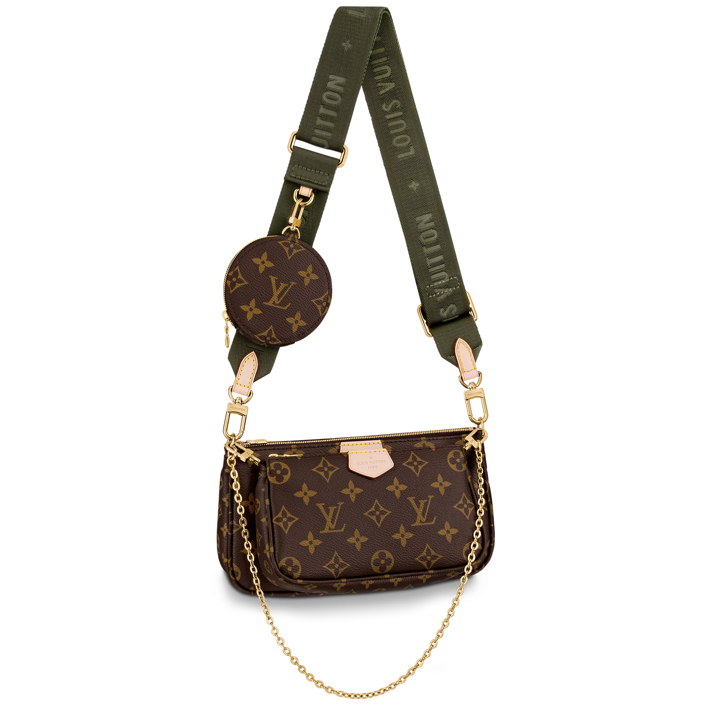 Louis Vuitton Multi Pochette Accessoires Khaki