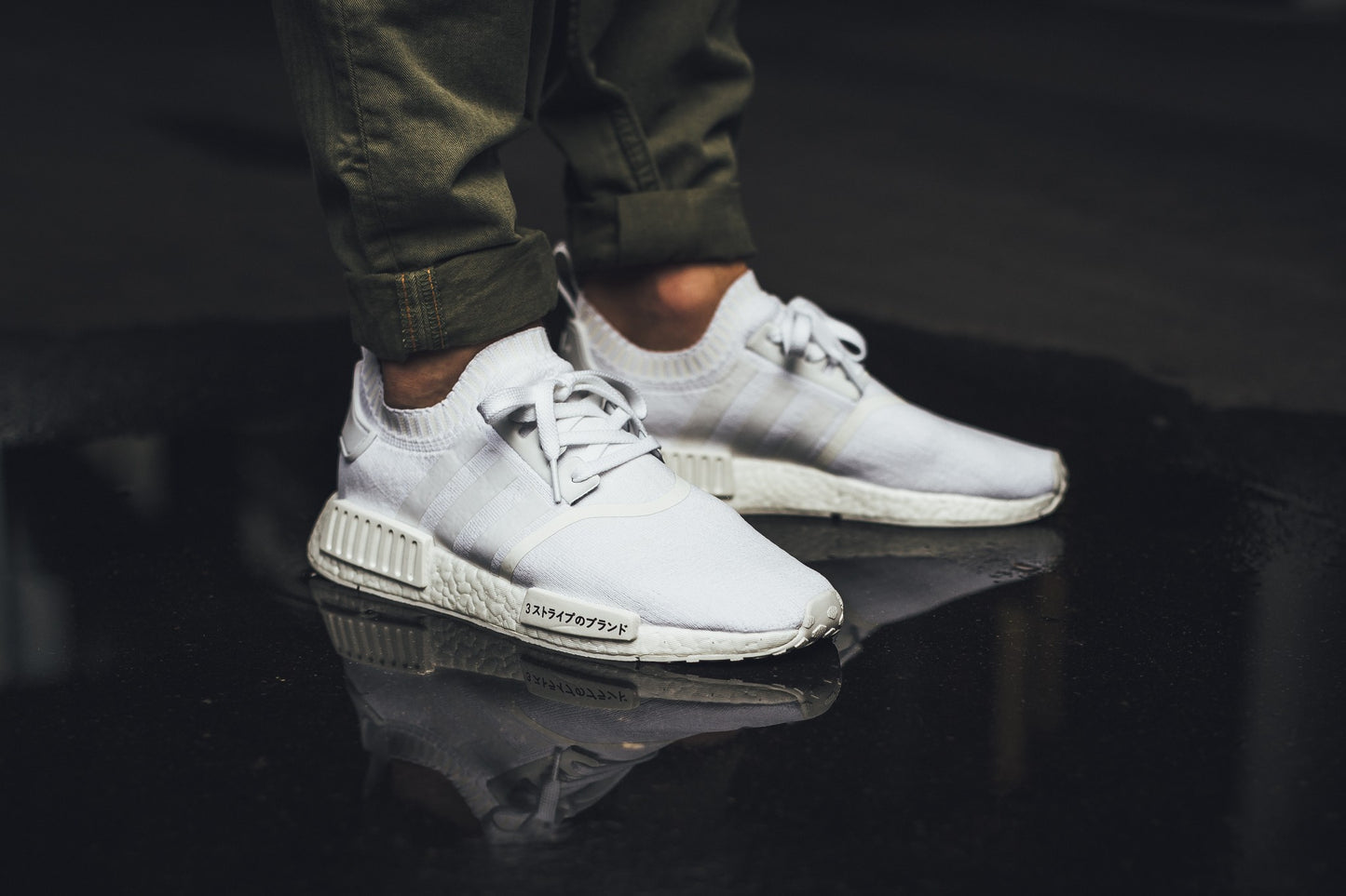 Adidas NMD R1 Primeknit Japan Triple White