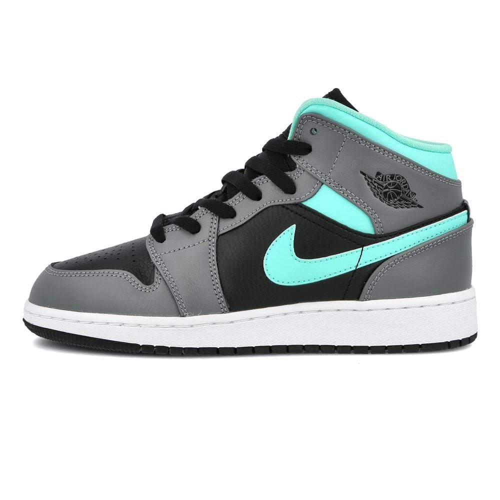 Nike Air Jordan 1 Mid GS 'Grey Aqua'