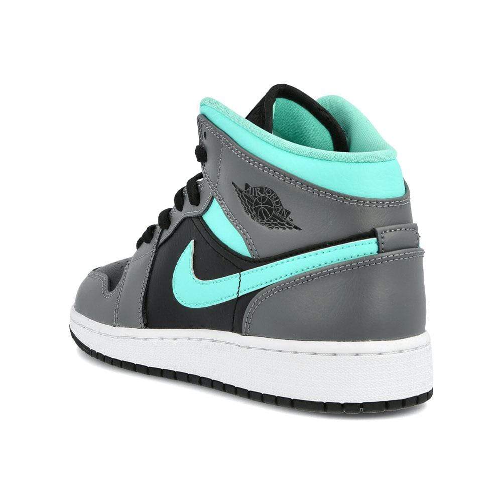 Nike Air Jordan 1 Mid GS 'Grey Aqua'