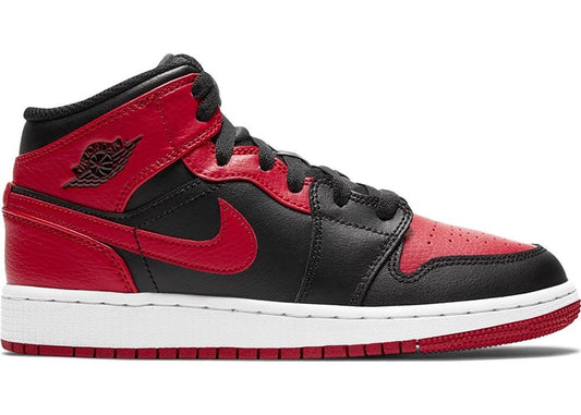 Nike Air Jordan 1 Mid GS ‘Banned Bred 2020’