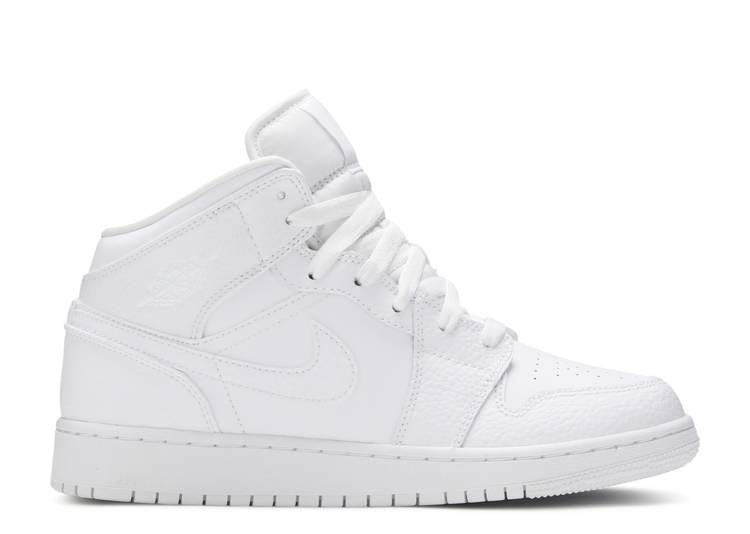 Nike Air Jordan 1 Mid GS ‘Triple White’