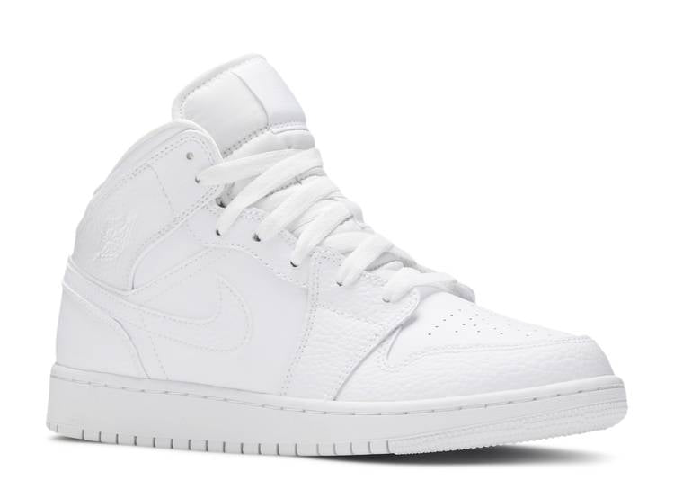 Nike Air Jordan 1 Mid GS ‘Triple White’