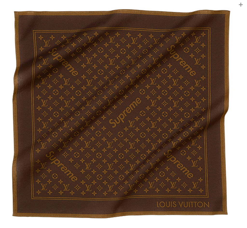 Supreme x Louis Vuitton Monogram Bandana 'Brown