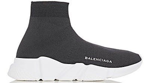Balenciaga Speed Trainer Knit Runner 'Grey/White'