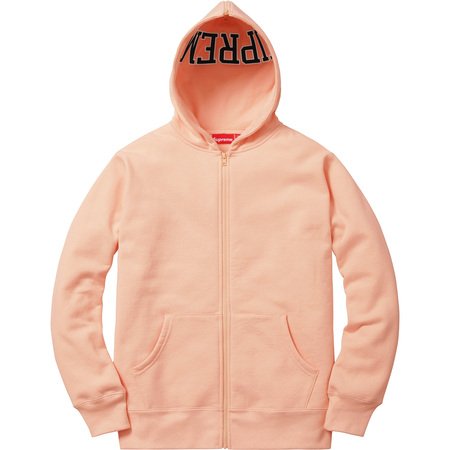 Supreme Spilt Hood Zip Up Sweat 'Peach'