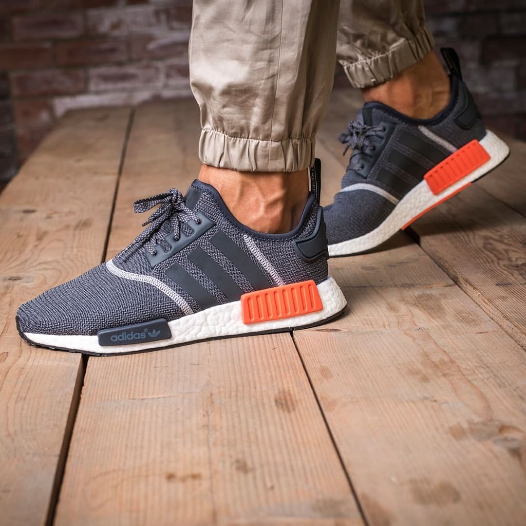 Adidas NMD R1 'Dark Grey/Solar Red'