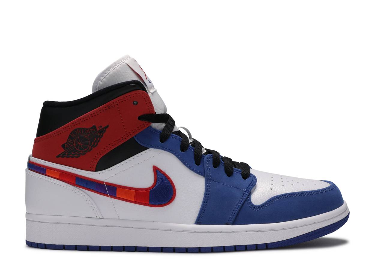 Nike Air Jordan 1 Mid 'Multi-Color Swoosh'