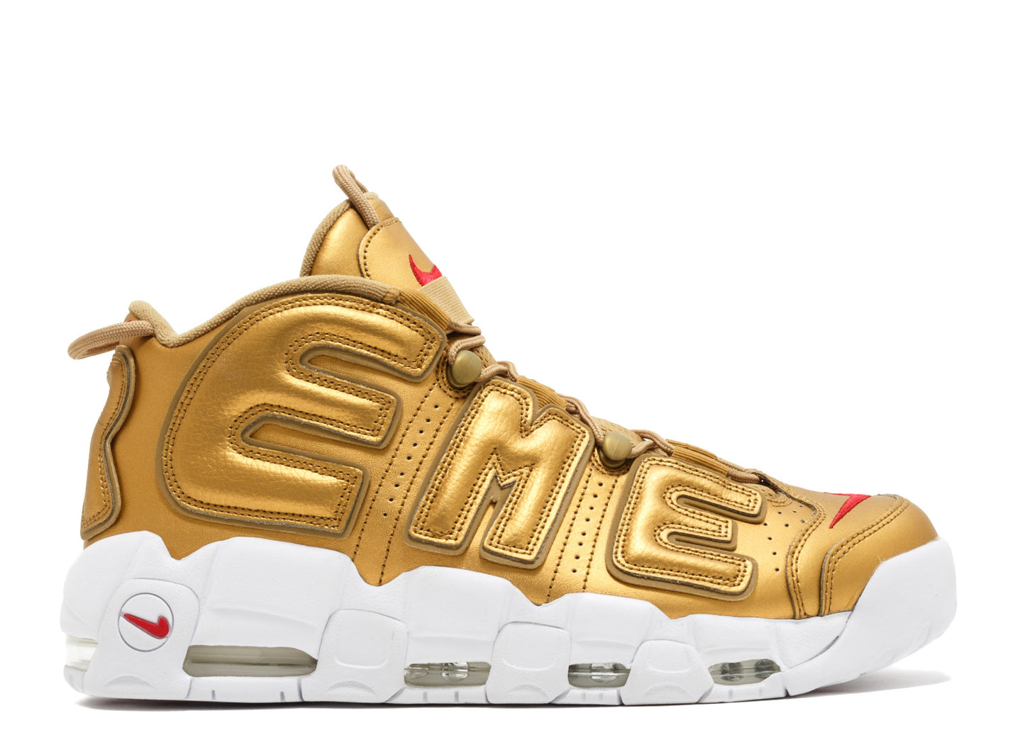 Supreme X Nike Air More Uptempo 'Gold'