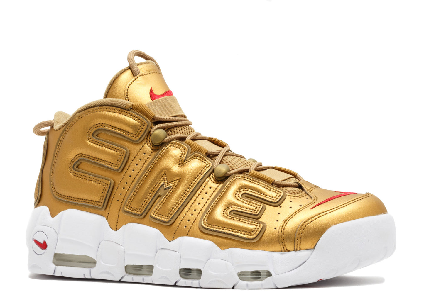 Supreme X Nike Air More Uptempo 'Gold'