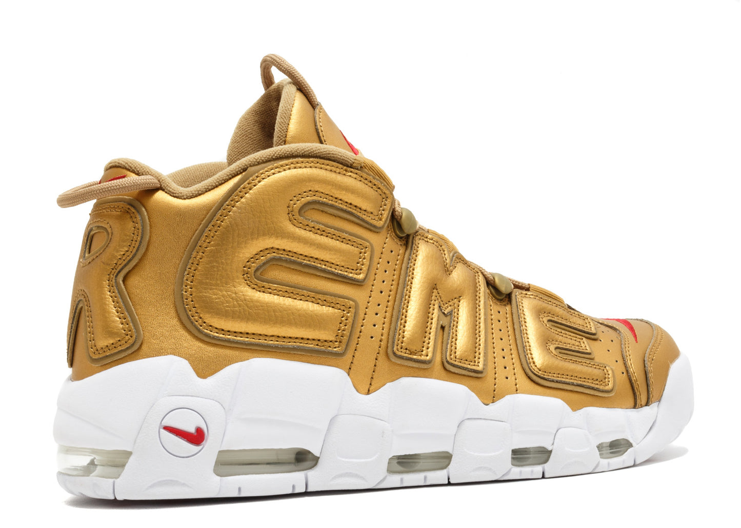 Supreme X Nike Air More Uptempo 'Gold'