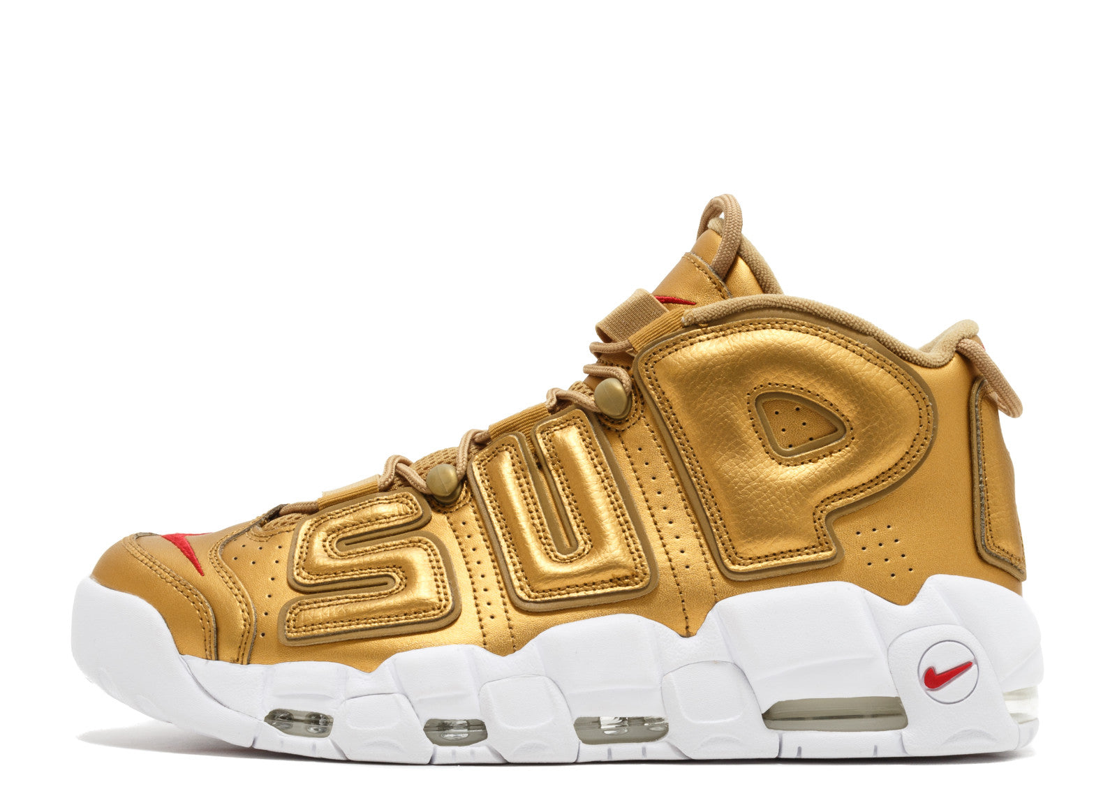 Supreme X Nike Air More Uptempo 'Gold'