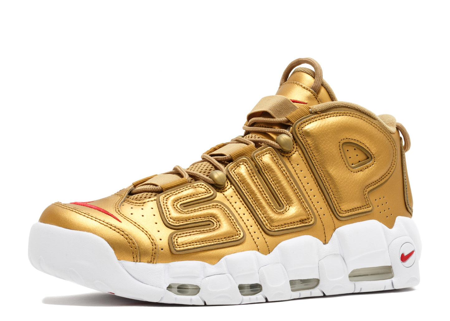 Supreme X Nike Air More Uptempo 'Gold'