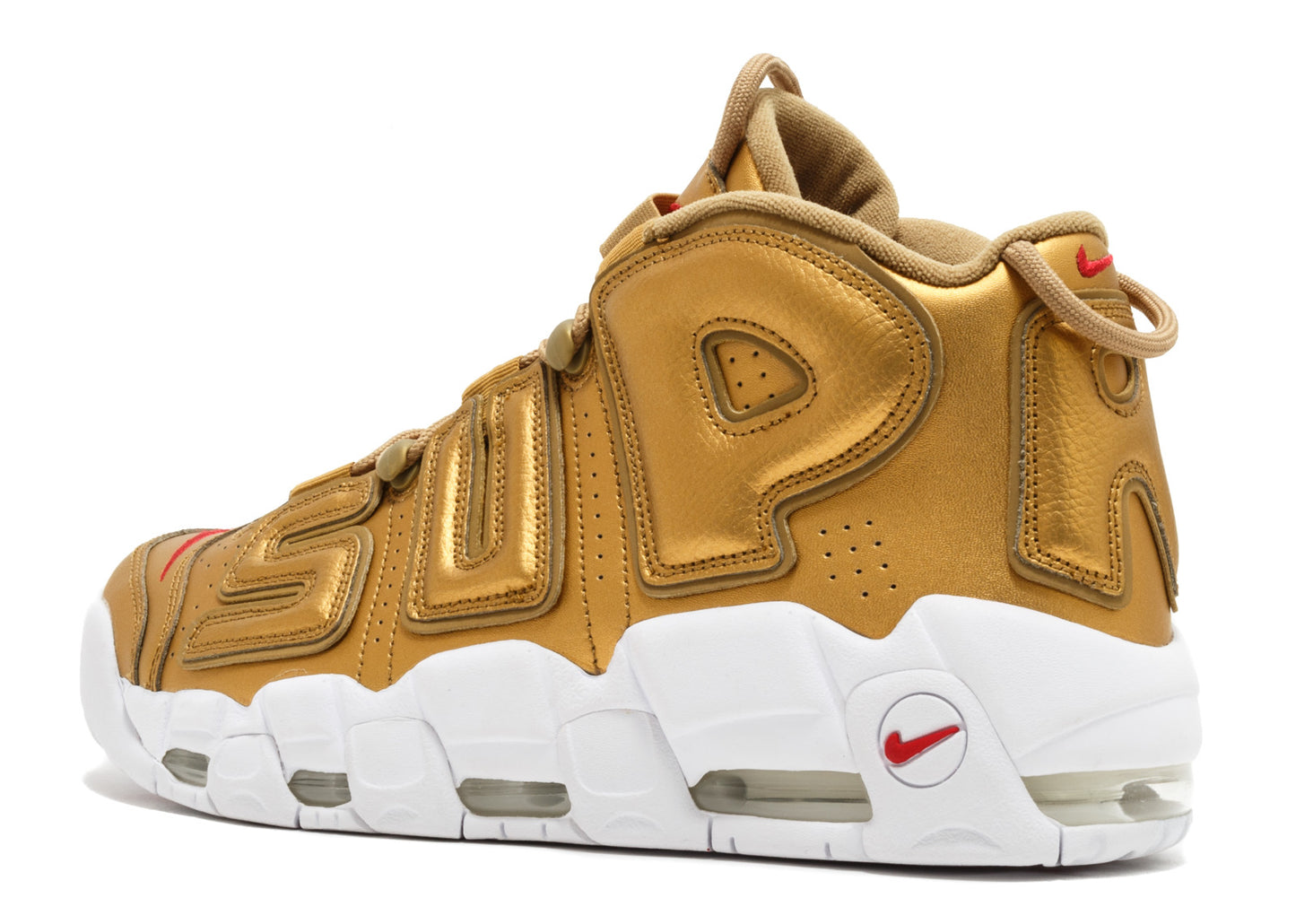 Supreme X Nike Air More Uptempo 'Gold'