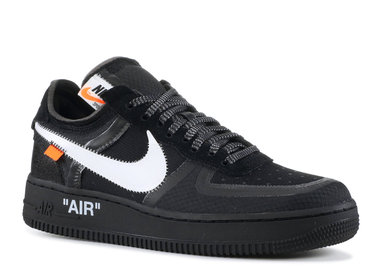 Off White X Nike Air Force 1 Low Black White CREP LDN