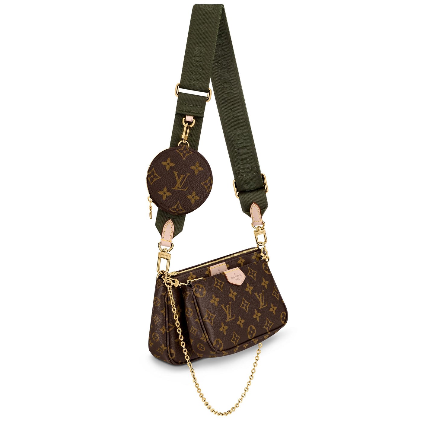 Louis Vuitton Multi Pochette Accessoires Khaki