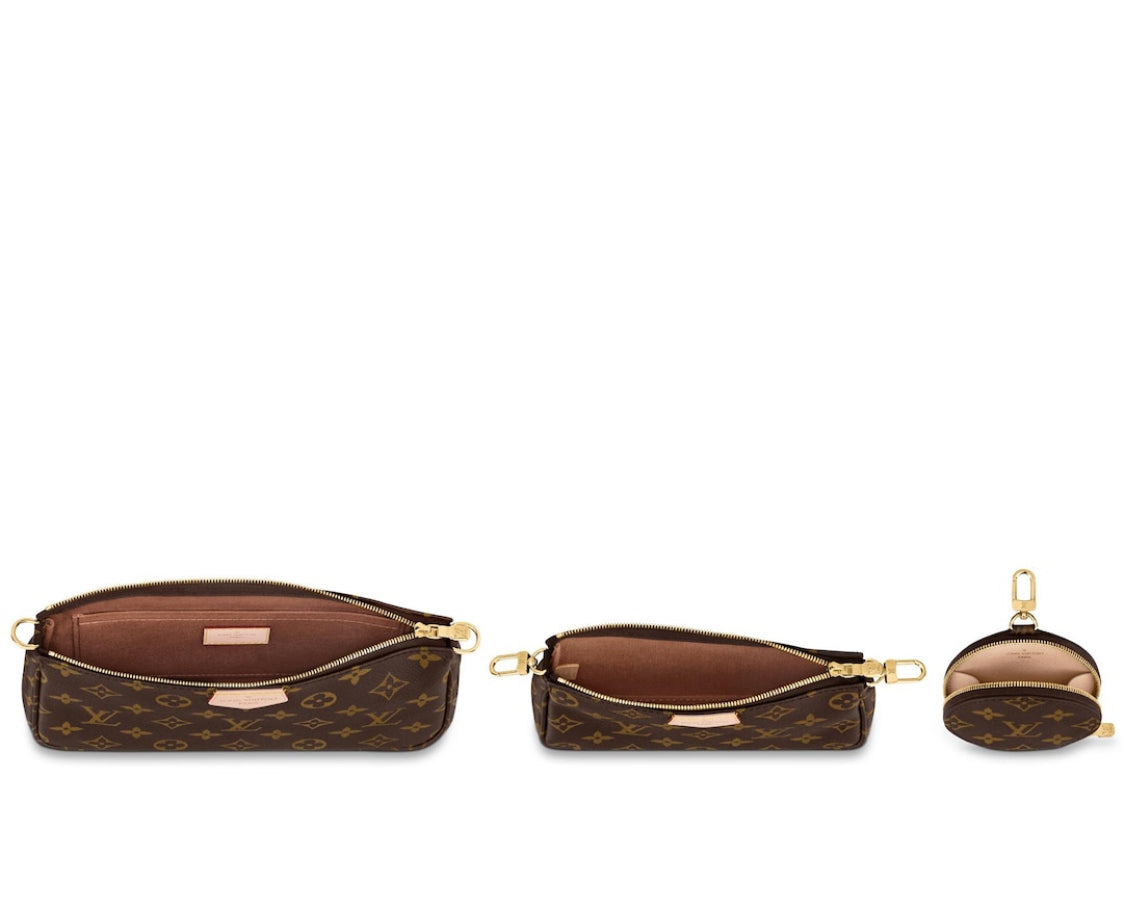 Pochette accessoire leather handbag Louis Vuitton Multicolour in Leather -  35843389