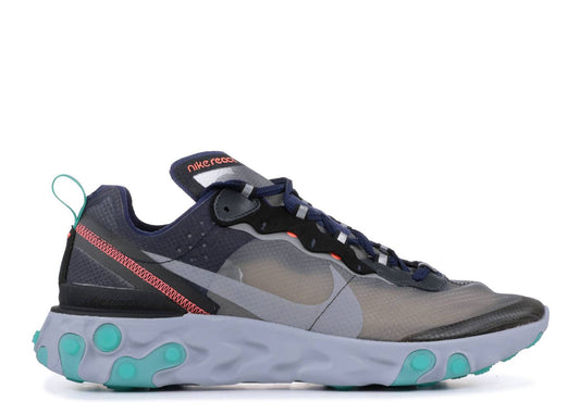 Nike React Element 87 Black Neptune Green