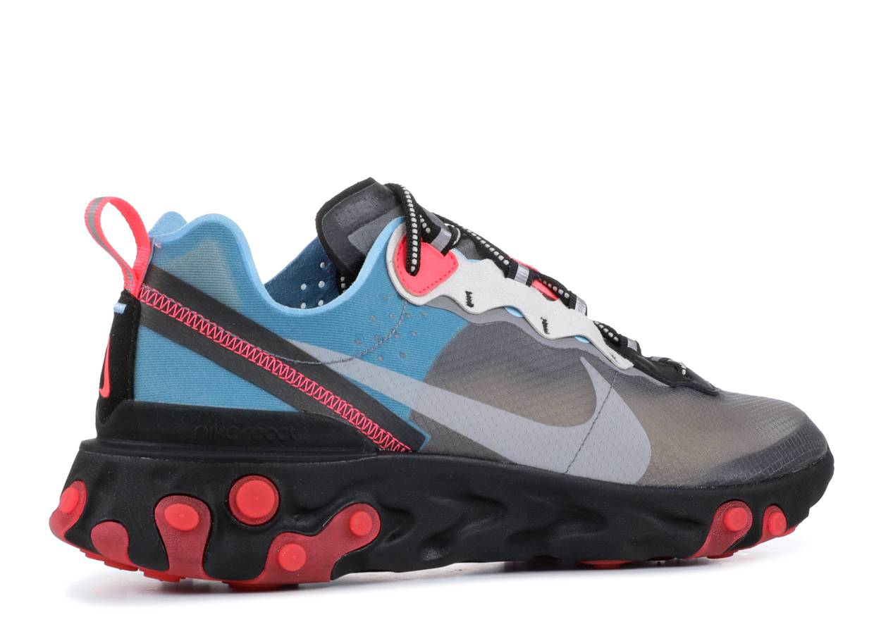 Nike React Element 87 Blue Chill Solar Red