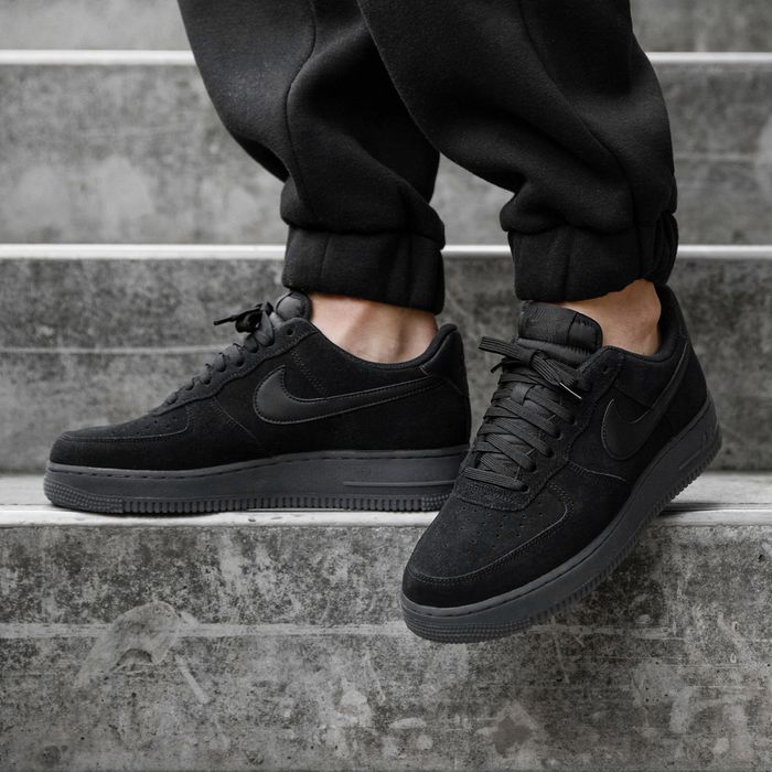 Nike suede shoes black Clearance