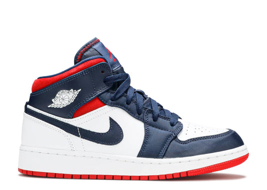 Nike Air Jordan 1 Mid GS 'USA Olympic'